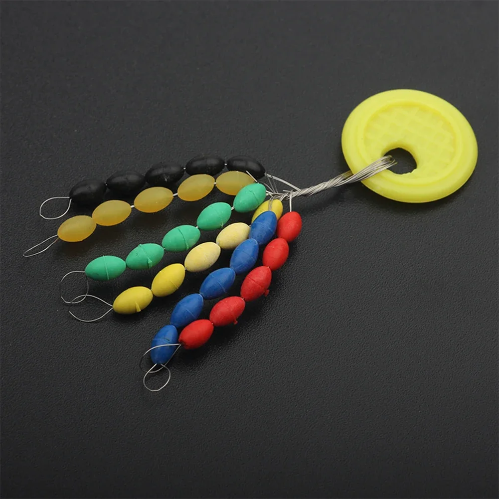 

Line Stoppers Beads Stop Beads Fishing Float Stops 30pcs/Group Anti-collision Beans Random Colorful SS/S/M/L/LL