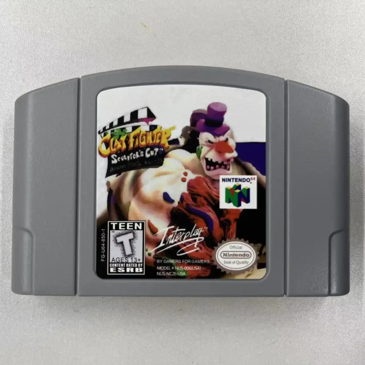 

N64 Game Card for Clay Fighter -sculptors Cut Game Console Video Game Cartridge USA Version 64-bit Console Video Cartridge Gift