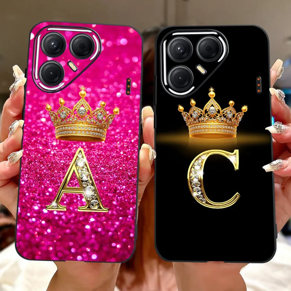 

Модный чехол для телефона с надписью для Tecno Pova 7 (LJ7) / Pova 7 Pro (LJ8) / Pova 7 Ultra (LJ9) с мягкой силиконовой задней крышкой из ТПУ, бамперы