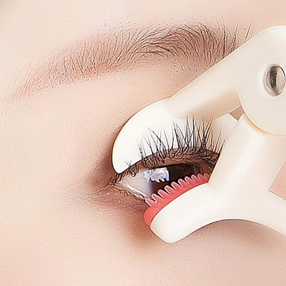 1pcs Eyelash Curler Comb Shaped Silicone Design Helps Curl Eyelashes 3D Long-lasting And Natural Setting Lash Curler Beauty Tool