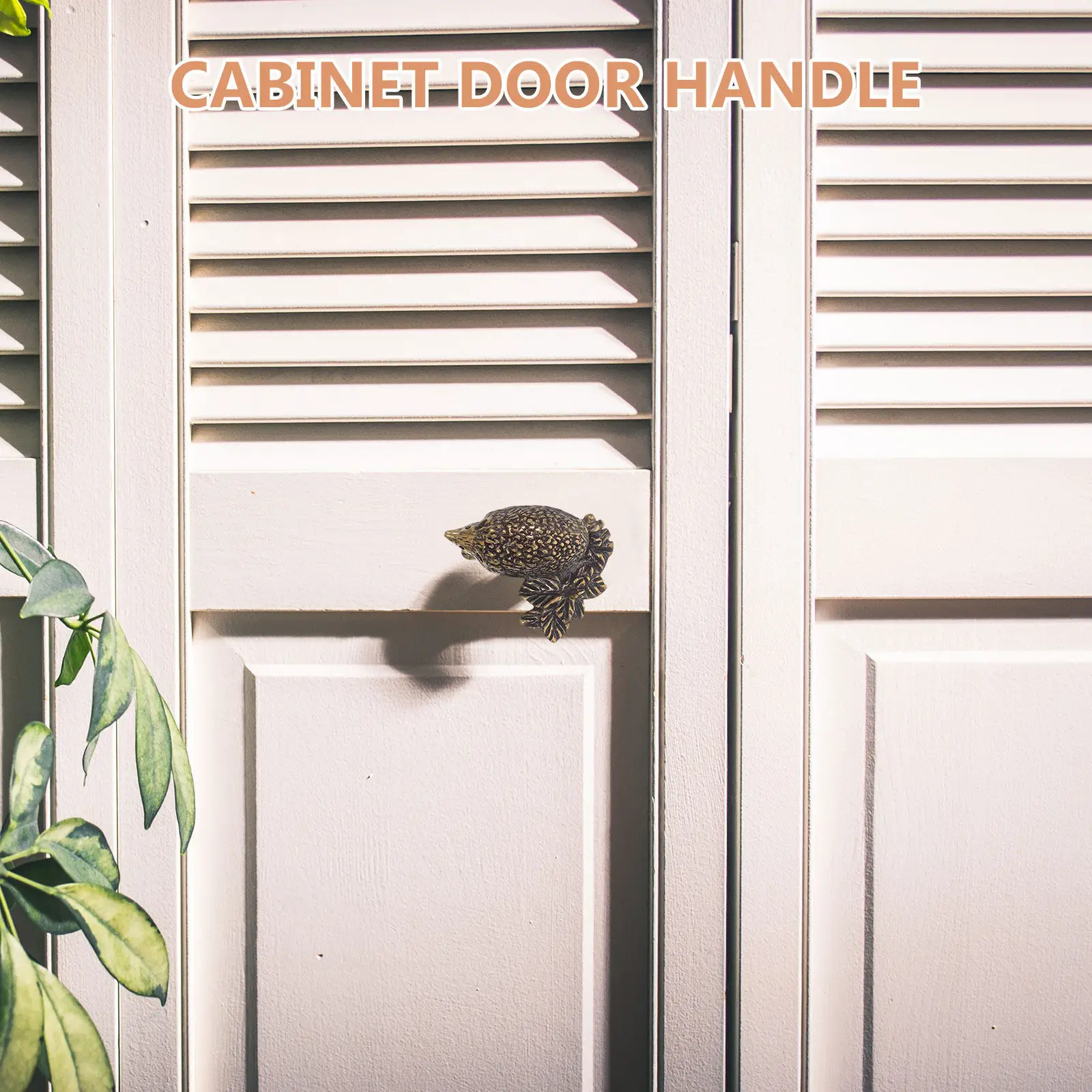Brass Hedgehog Cabinet Knob Unique Decorative Drawer Pull for Nursery Bedroom Dresser Cupboard Vintage Copper Door Handle
