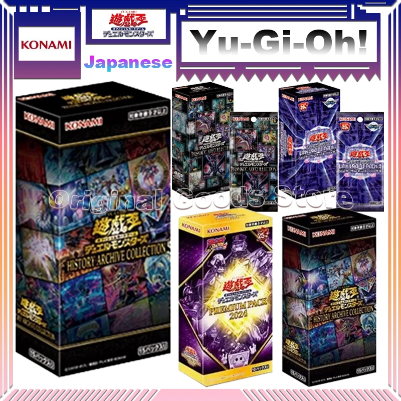 Japonês Genuine Yugioh Cartões, Genuine KONAMI Cartões para Crianças, Premium Pack Yu Gi Oh, Archie Coleção, Coleção Espanhola, Original, LVP3, Packs