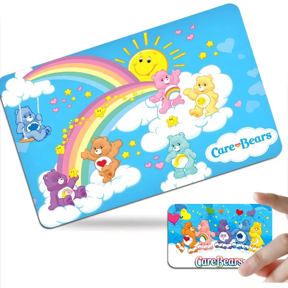 Cartoon Anime C-Care Cute B-bears Anime Spend or Save Funny Shell On Off Ultra Thin No Fade Sticker Film for Debit Credit Card