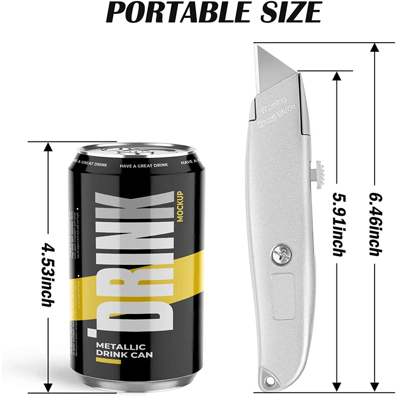 Deli Professional Cutter Knife Blade, muslimayrauty supporto in lega di alluminio coltelli di cancelleria retrattili portatili strumenti scolastici