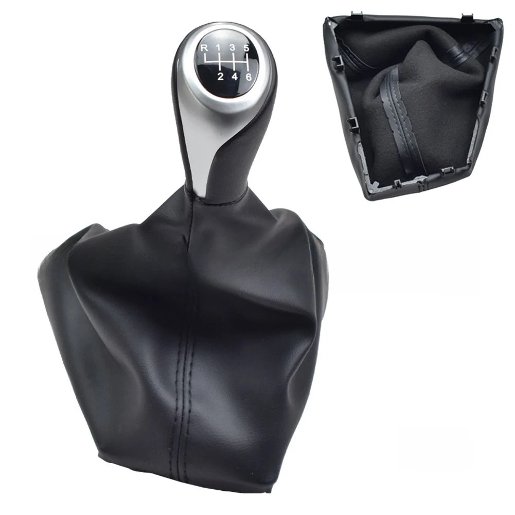 6-Speed Manual Transmission Shift Knob for BMW 1 Series F20 F21 (2011-2016) Featuring Leather Boot for Secure Fit