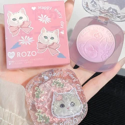 New Cute Meow Natural Powder Blusher Monochrome Powder Blusher Matte Facial Makeup Rouge Powder Blusher Cosmetics