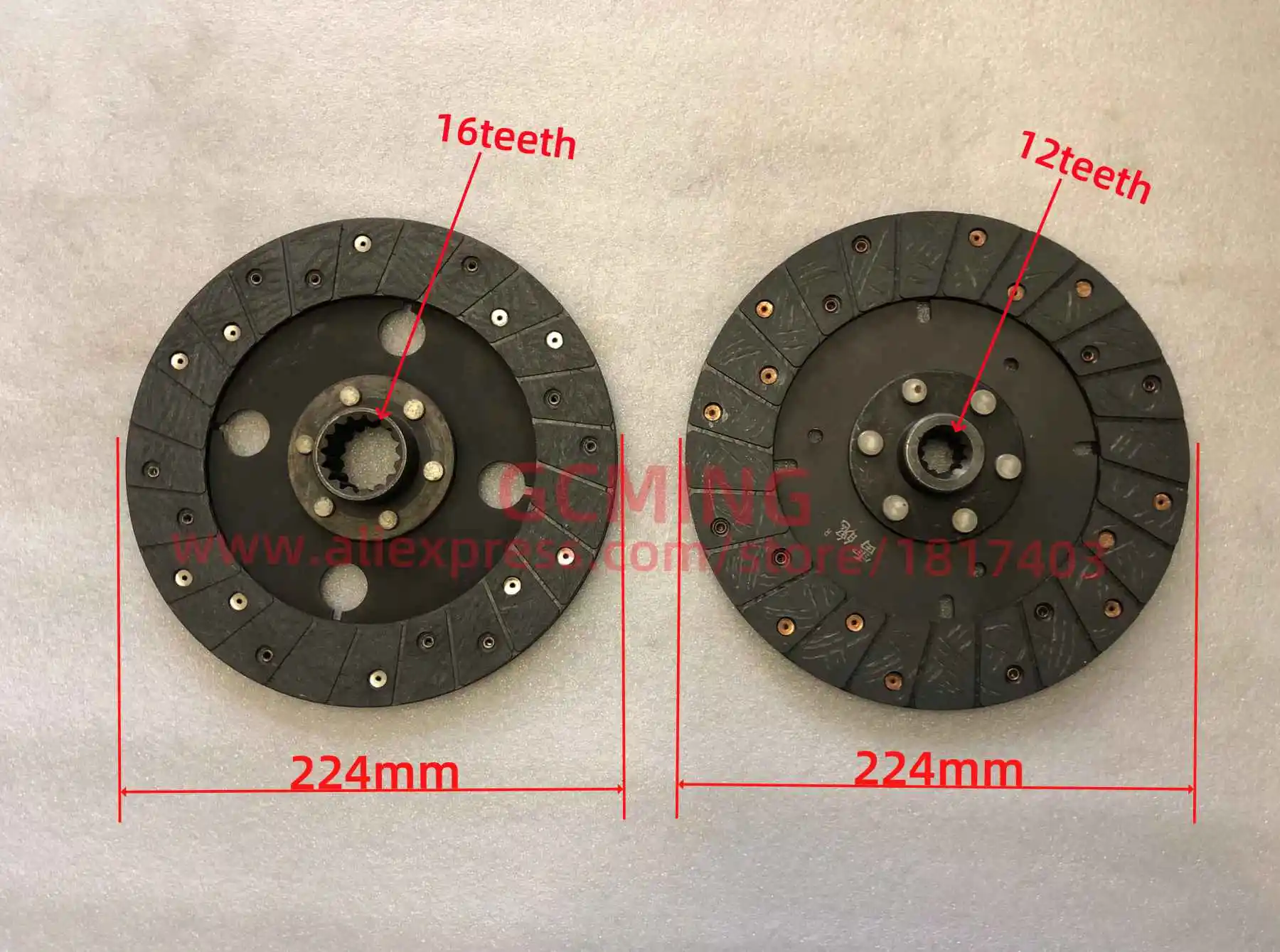 JINMA 254.21S.018 Главный диск сцепления + диск сцепления PTO 254.21S.011, детали трактора JINMA/JM, 25HP - 28HP, JM-254, JM-244, JM-284