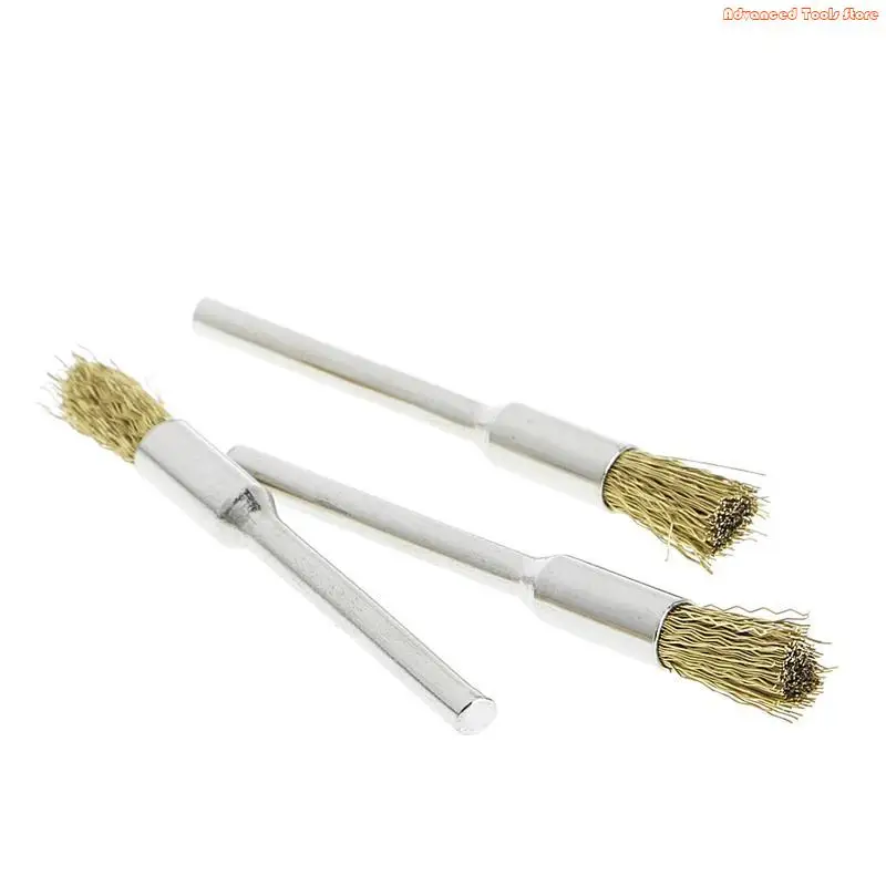 9 فرشاة نحاسية سلك عجلة فرش مطحنة القالب أداة كهربائية دوارة للحفارة W91B #3