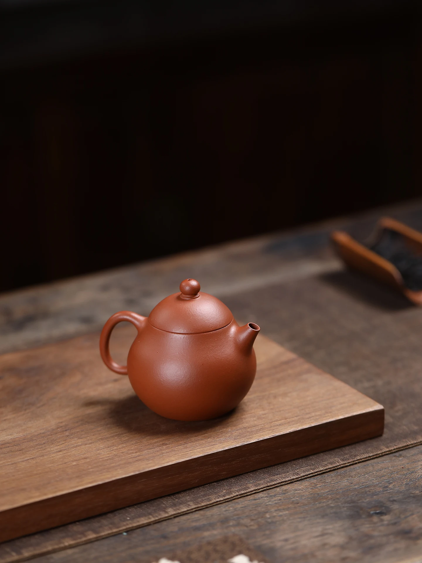 Handmade Red Clay Tea Pot Small Orange xing Original Mine Purple Clay Handmade Tea Pot for One Person Drink 00cc Capaci