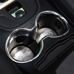 ABS Chrome For Jeep Cherokee KL 2014 2015 2016 2017 2018 Accessories Car Front Water Cup Frame Panel Cover Trim Car Sticker