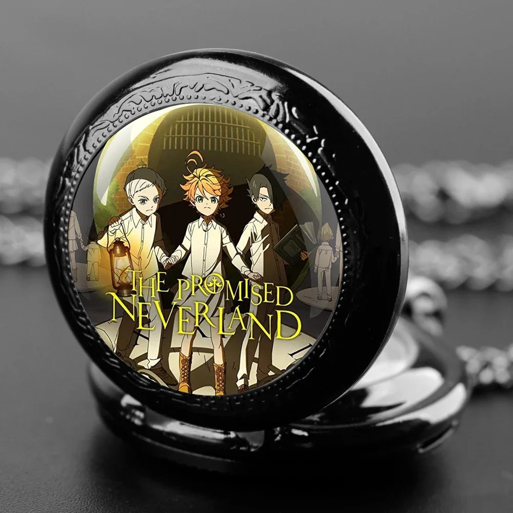 

Обещанные карманные часы Neverland со стеклянным куполом и цепочкой, женские часы с подвеской и ожерельем, мужское ожерелье, хронограф, подарок для друга