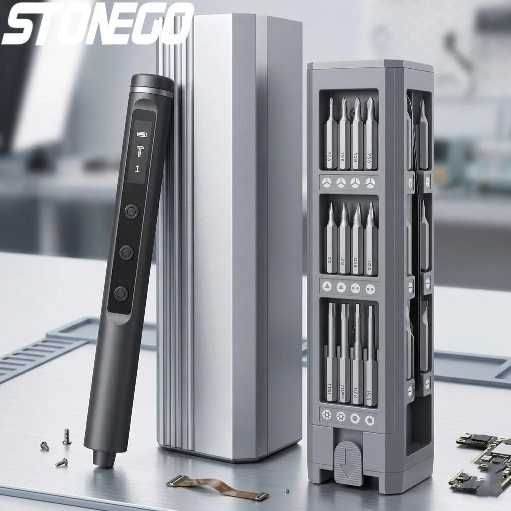 

Набор электрических отверток с 42 магнитными насадками, 5 настройками крутящего момента, мини-электроинструмент для ремонта электроники