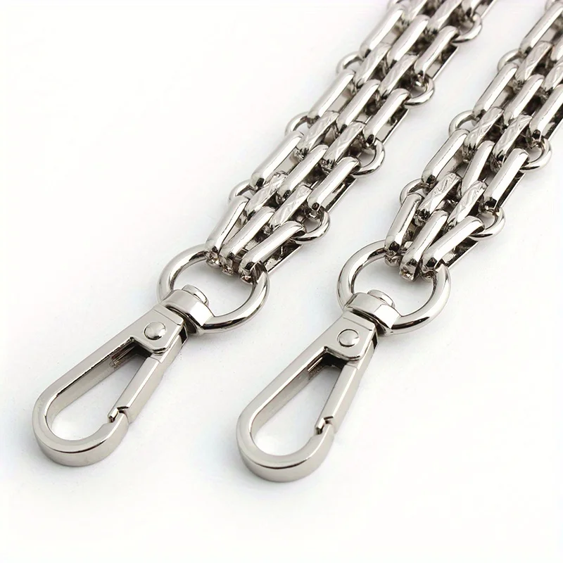 30-60-100-120cm 16mm polished silver purse metal chain handbag strap replacement shoulder chain DIY crossbody bag chain