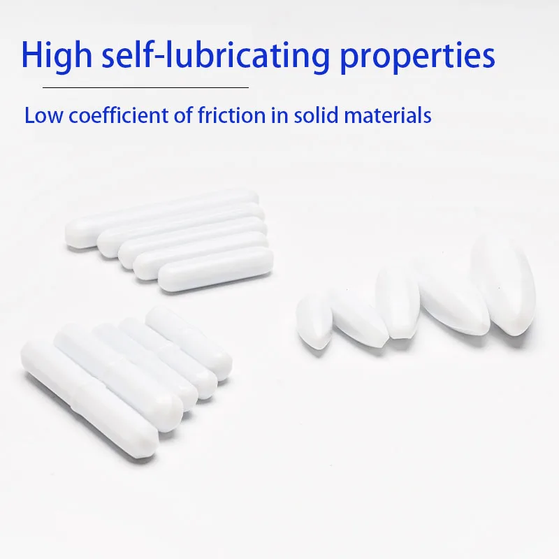 5pcs PTFE Stirring Bar Rotating Biological Stirrer Magnetic Stirrer Rod Chemistry Stirrer PTFE Rotor Laboratory