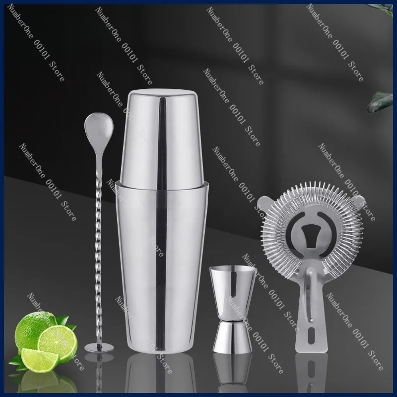 Stainless Steel Cocktail Mixer Set 750ml, Bar Cocktail Mixing Tool for Professional and Home Use