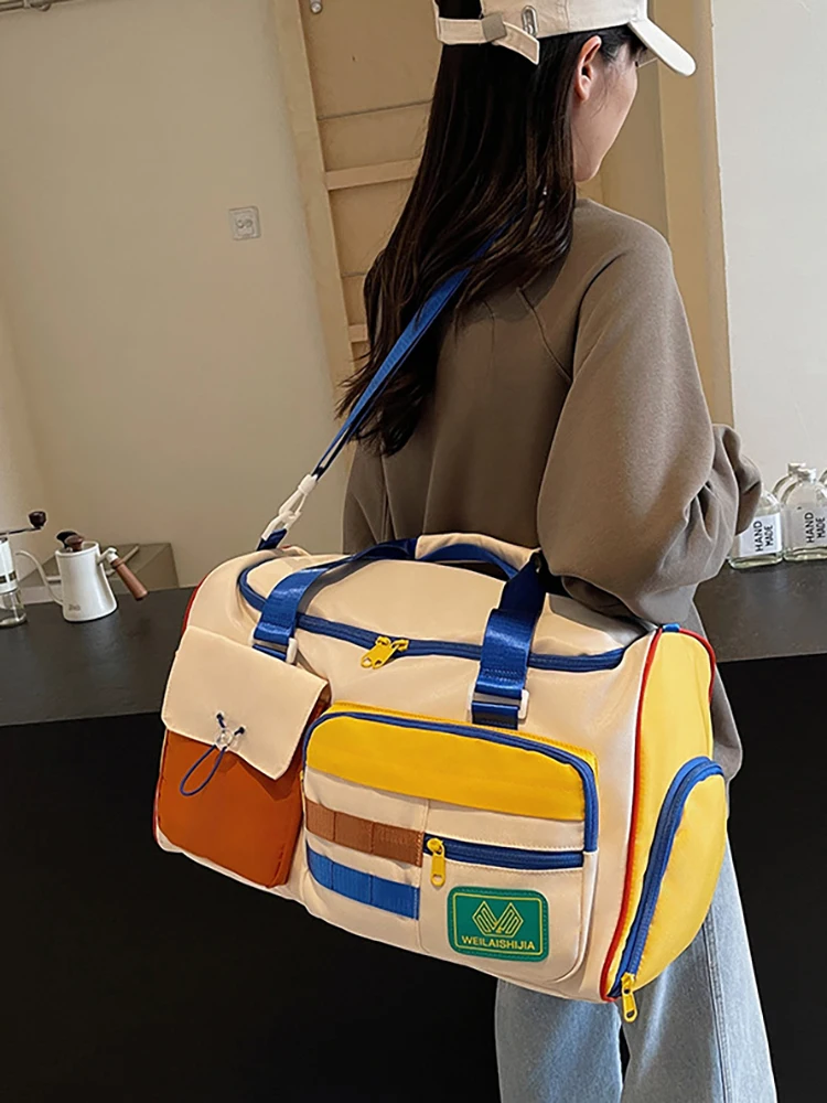 Ladies' Travel Luggage Bag With Large Capacity Dry Wet Separation Fitness Feeling Ladies' Short Distance Handheld Travel Bag