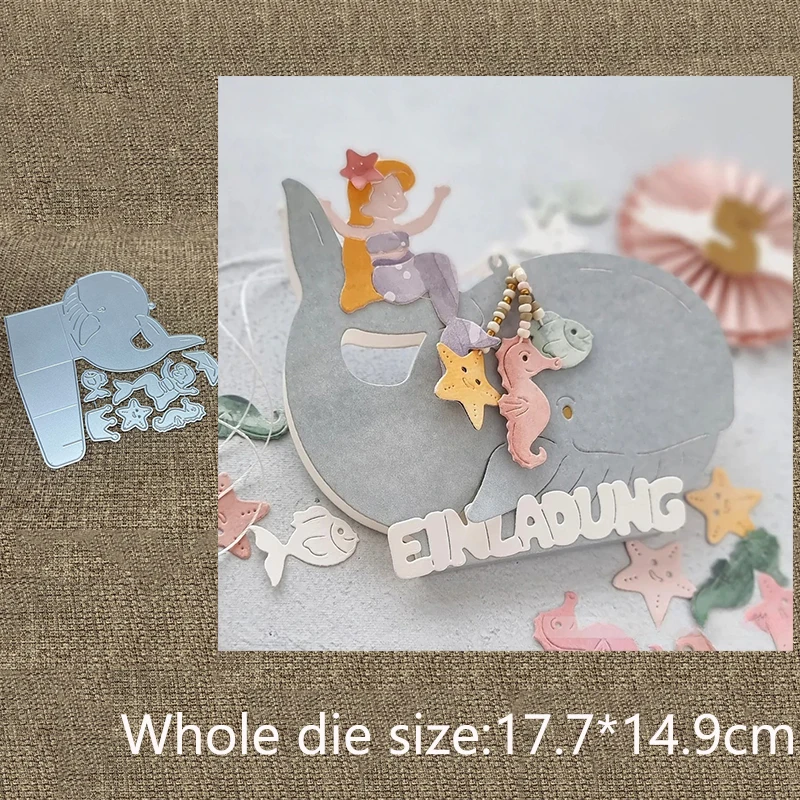 XL Design Craft Металлический трафарет, режущий штамп, коробка с китом, украшение, высечка для скрапбукинга, альбом, бумажная карта, ремесло, тиснение