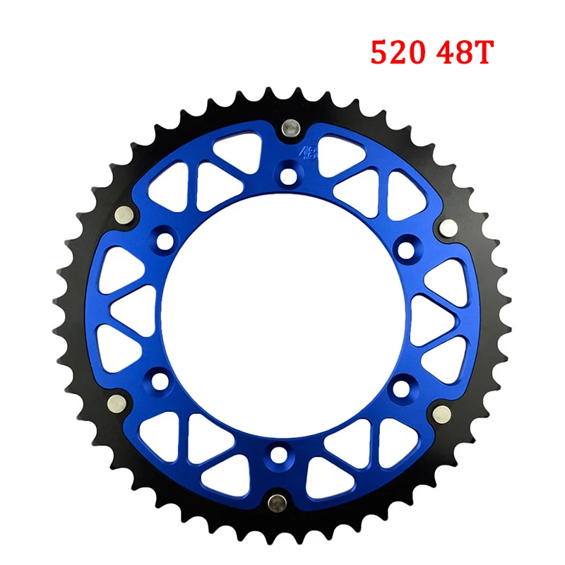 Motorcycle 45T 46T 47T 48T 49T 51T 52T Rear Sprocket For YAMAHA WR125 WR250 WR400 WR426 WR450 YZ125 YZ250 YZ400 YZ450 TTR230