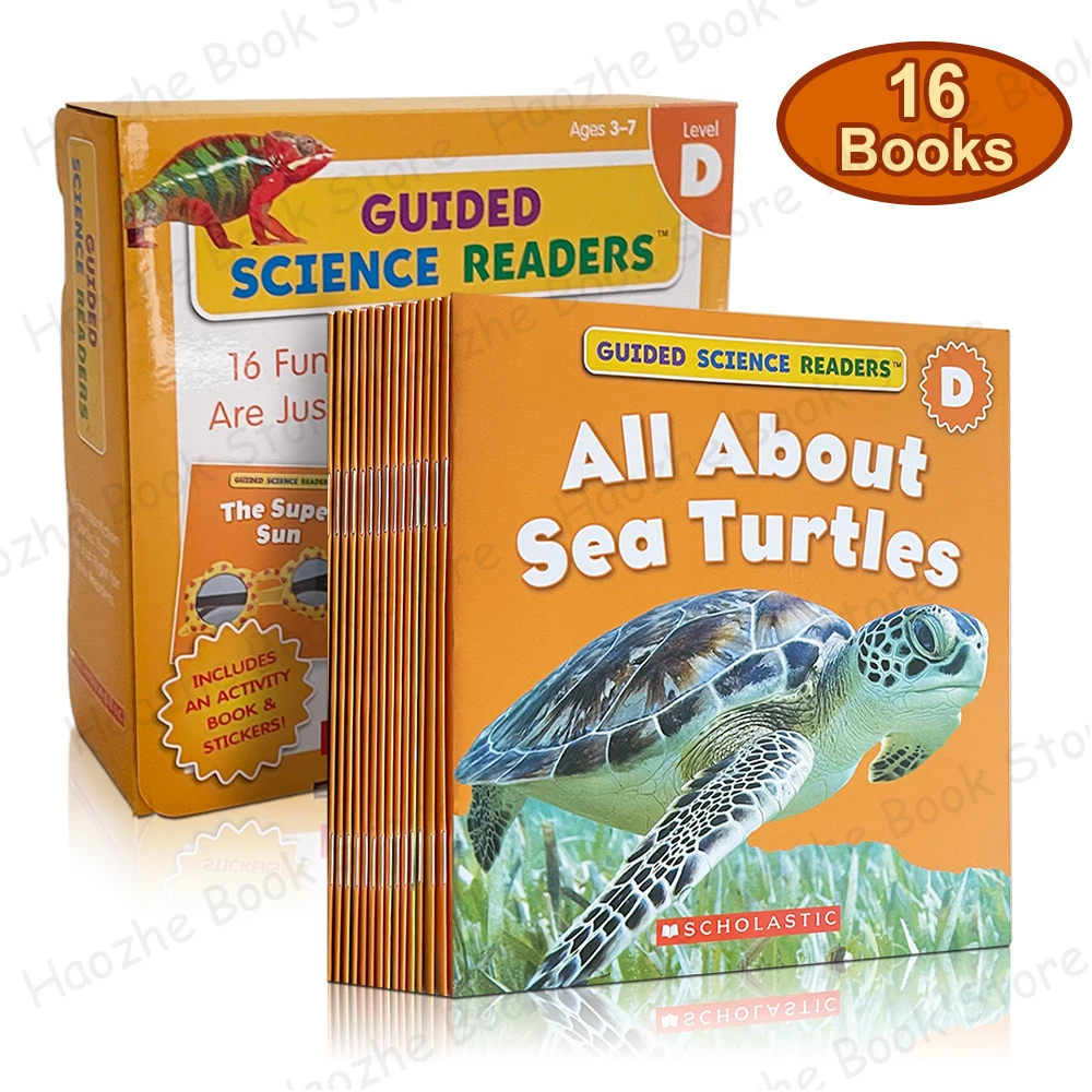 

Guided Science Readers Level D: 16 Fun Nonfiction Books That Are Just Right for New Readers English Book for Kids Learning