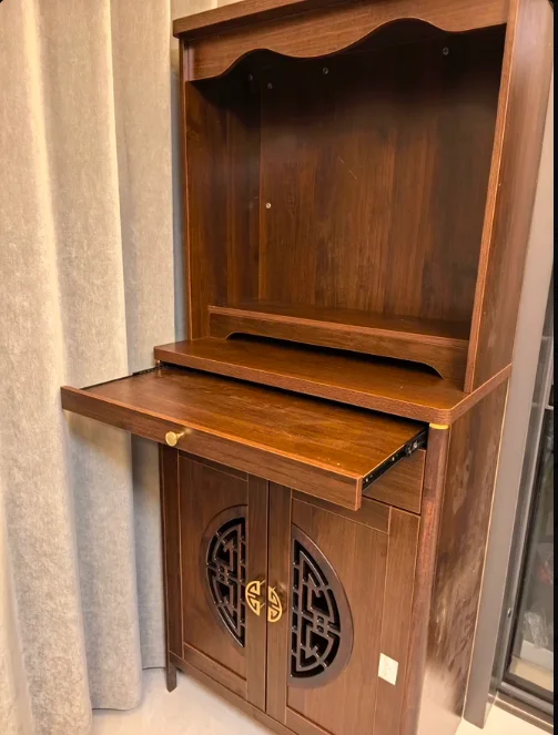 Buddhist shrine offering table Shrine God of Wealth offering table Incense table New Chinese vertical cabinet