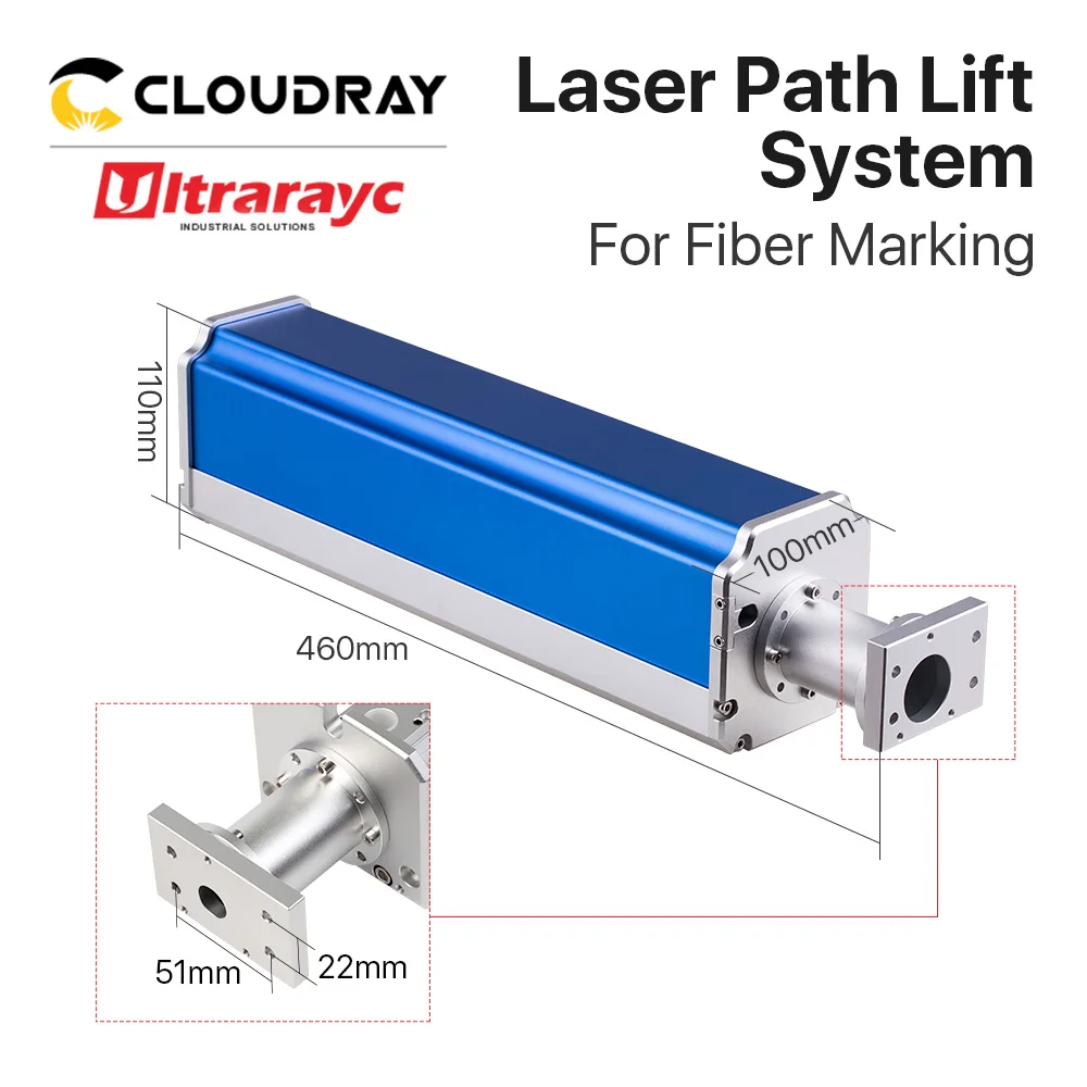 Ultrarayc Laser do znakowania ścieżki kolumny podnoszącej ręczny System 500mm do maszyny do znakowania włókien