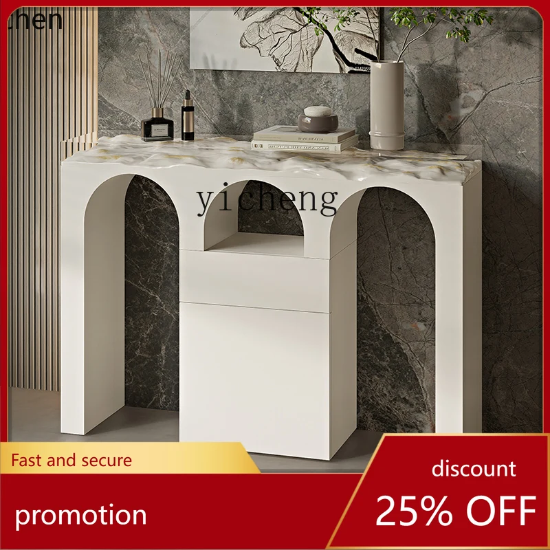 

HXL entrance door, living room corridor, modern light luxury high-end decorative end view table