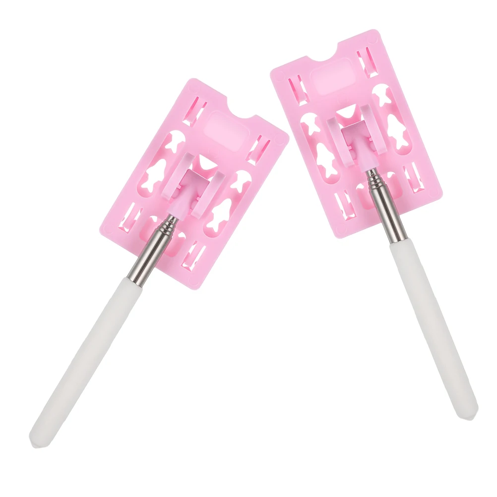 

2Pcs Telescopic Rod Card Holder Adjustable Extendable Car Parking Tool Contactless Payment Reacher Toll Pass Holder Vehicle