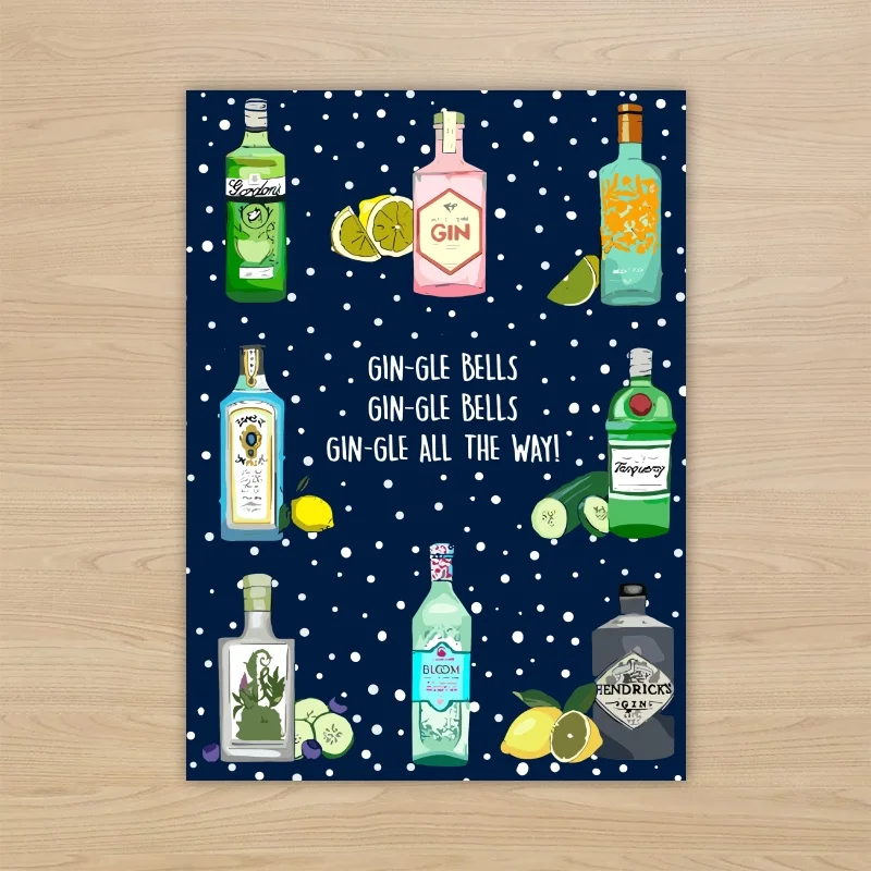 1pc, Happy Christmas Time Card, Merry Christmas Card, Humorous Wine Christmas Card, Funny Christmas Card, for Friend Family