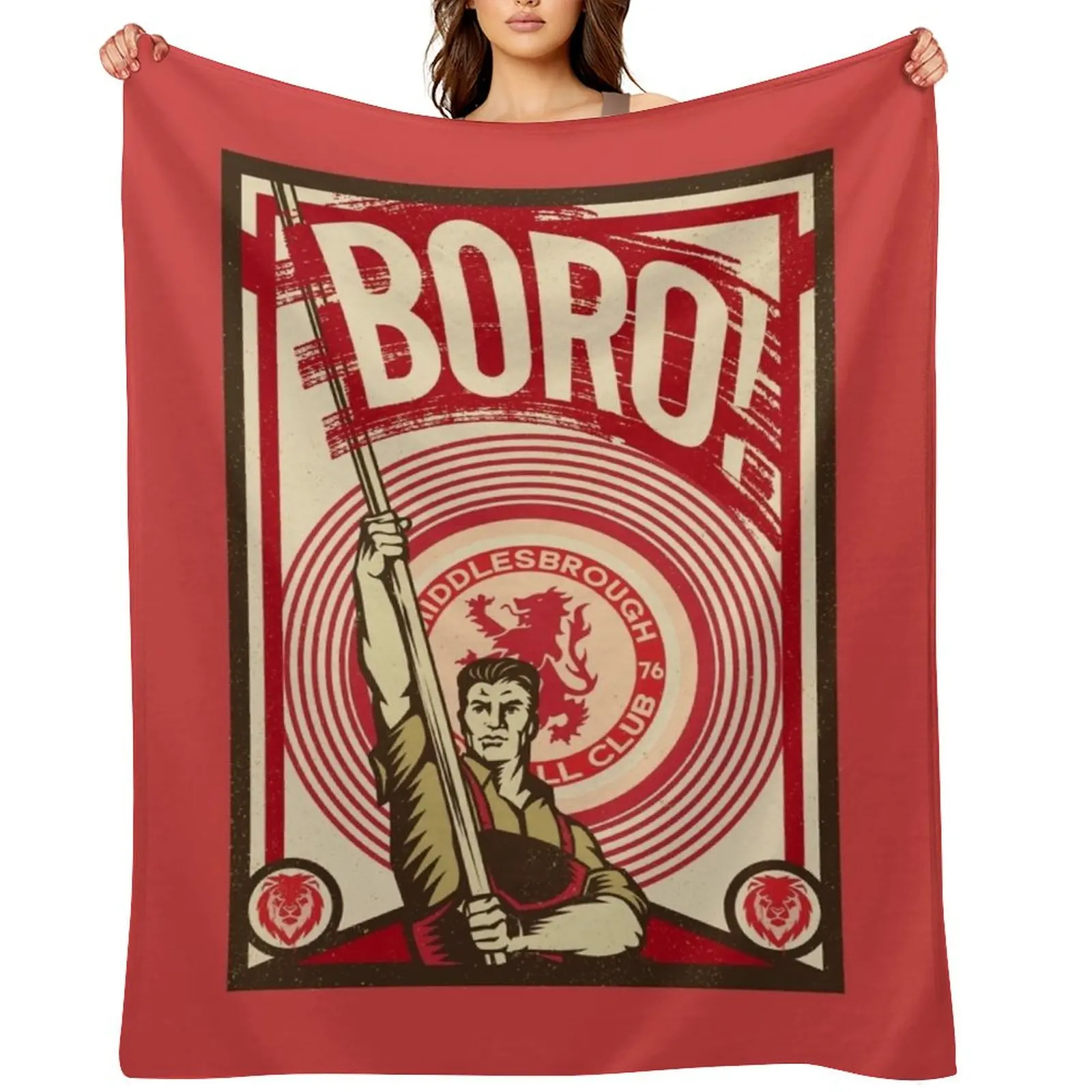 

Middlesbrough The Boro Throw Blanket Blankets For Bed blankets ands for sofa Nap Blankets