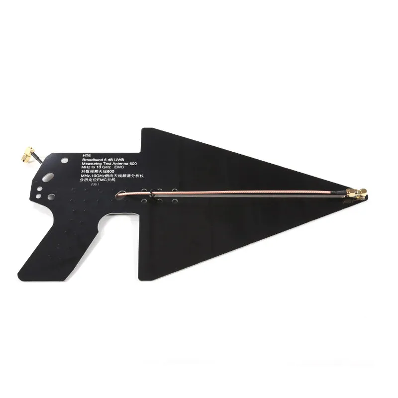0.6-10GHz Log Periodic Antenna Broadband UWB Directional EMC Test Antenna for Spectrum Analyzer Direction Finding 2G 3G 4G WiFi