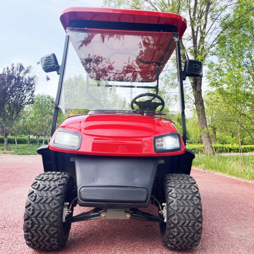 

Multifunctional Scenic Spots New Energy Electric Golf Cart 60/72V Golf Cart 4 Seater Electric Bike With Windshield Off Road Tire