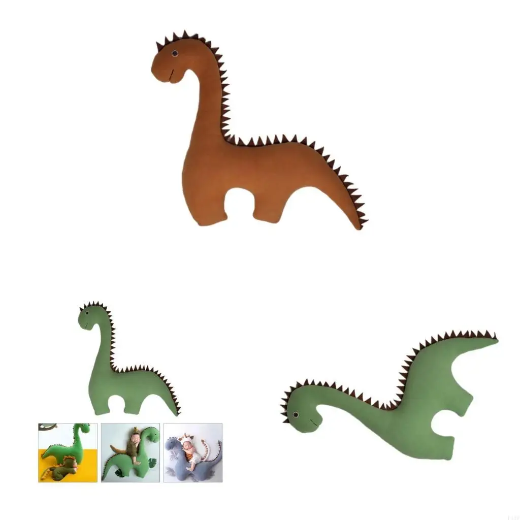 

Baby Photostudio Shower Posing Props Party Layout Dinosaur Pillow Photo Backdrop F19F