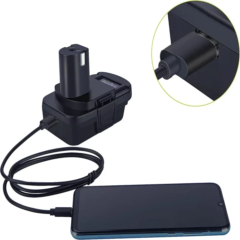 

Адаптер аккумулятора DM18RL с USB для Dewalt 20 В/для аккумулятора Milwaukee 18 В, преобразователь в литий-ионный аккумулятор Ryobi 18 В, инструменты