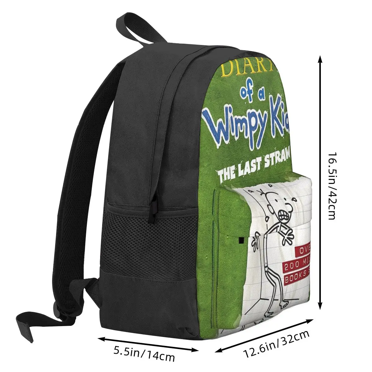 Diary Of A Wimpy Kid The Last Straw Cover กระเป๋าเป้สะพายหลังชายหญิง Bookbag เด็กโรงเรียนกระเป๋าการ์ตูนเด็ก Rucksack ไหล่กระเป๋า