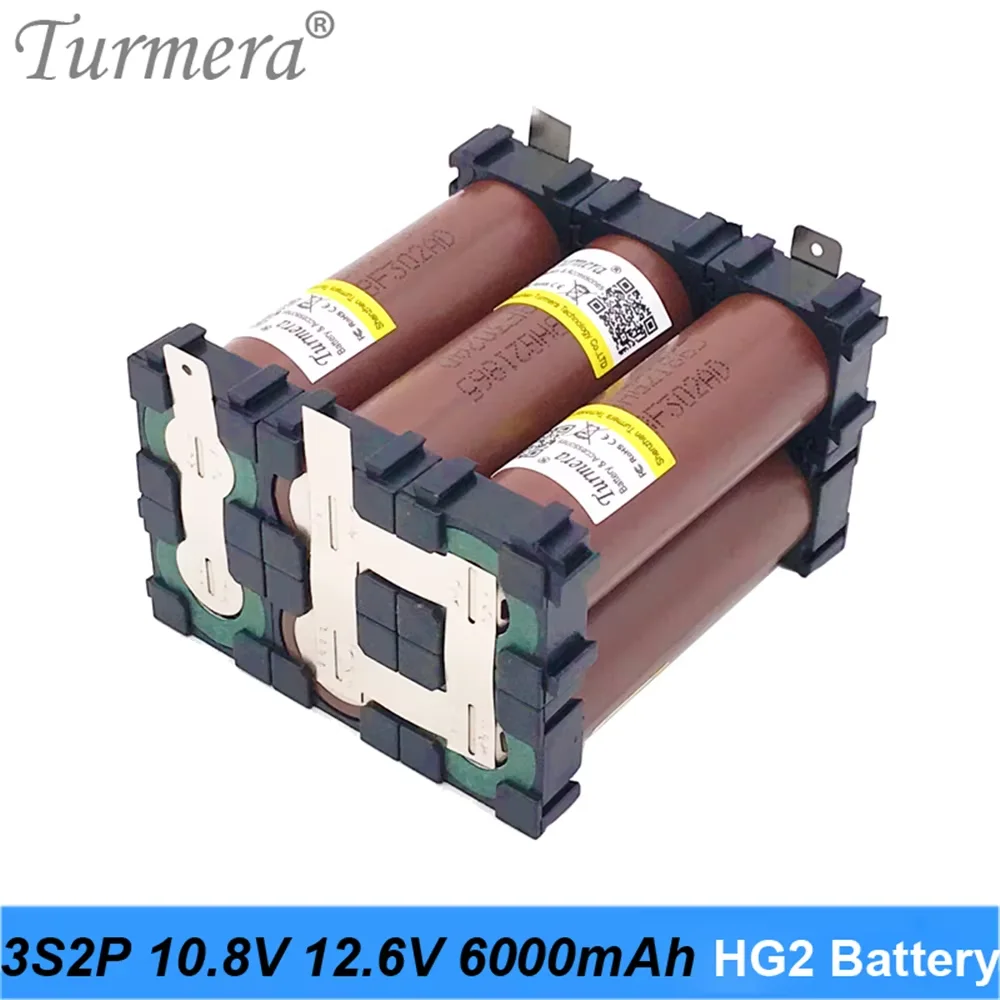 2S-6S 18650 HG2 3000 мАч 6000 мАч Аккумулятор для 8,4 В 12 В 16,8 В 18 В 21 В Отвертка Shura Аккумулятор для электрической дрели Замена использования Turmera
