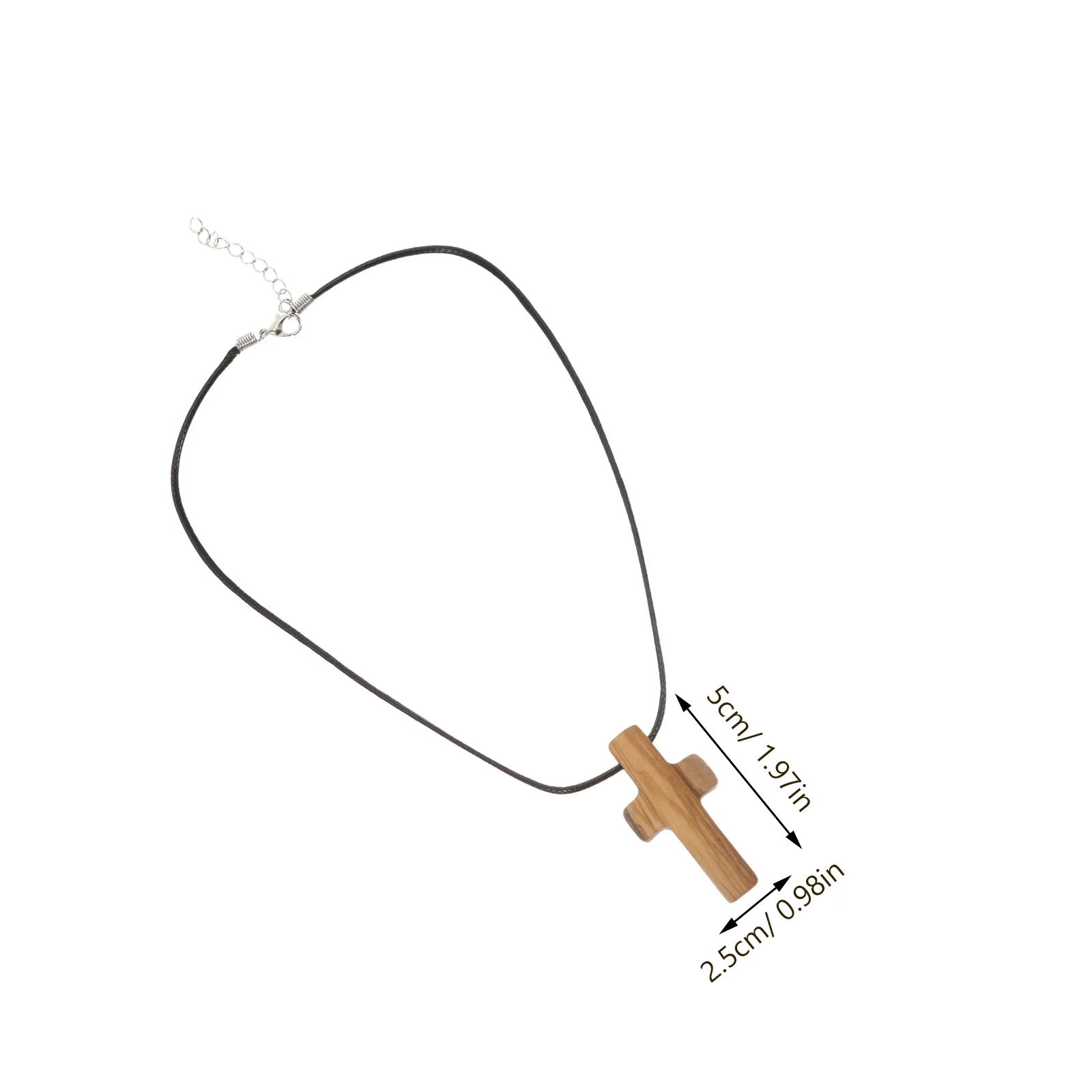 قلادة خشبية منحوتة يدويًا من الخشب الطبيعي للرجال والنساء مجوهرات دينية إكسسوار هدايا كنيسة عيد الفصح #6