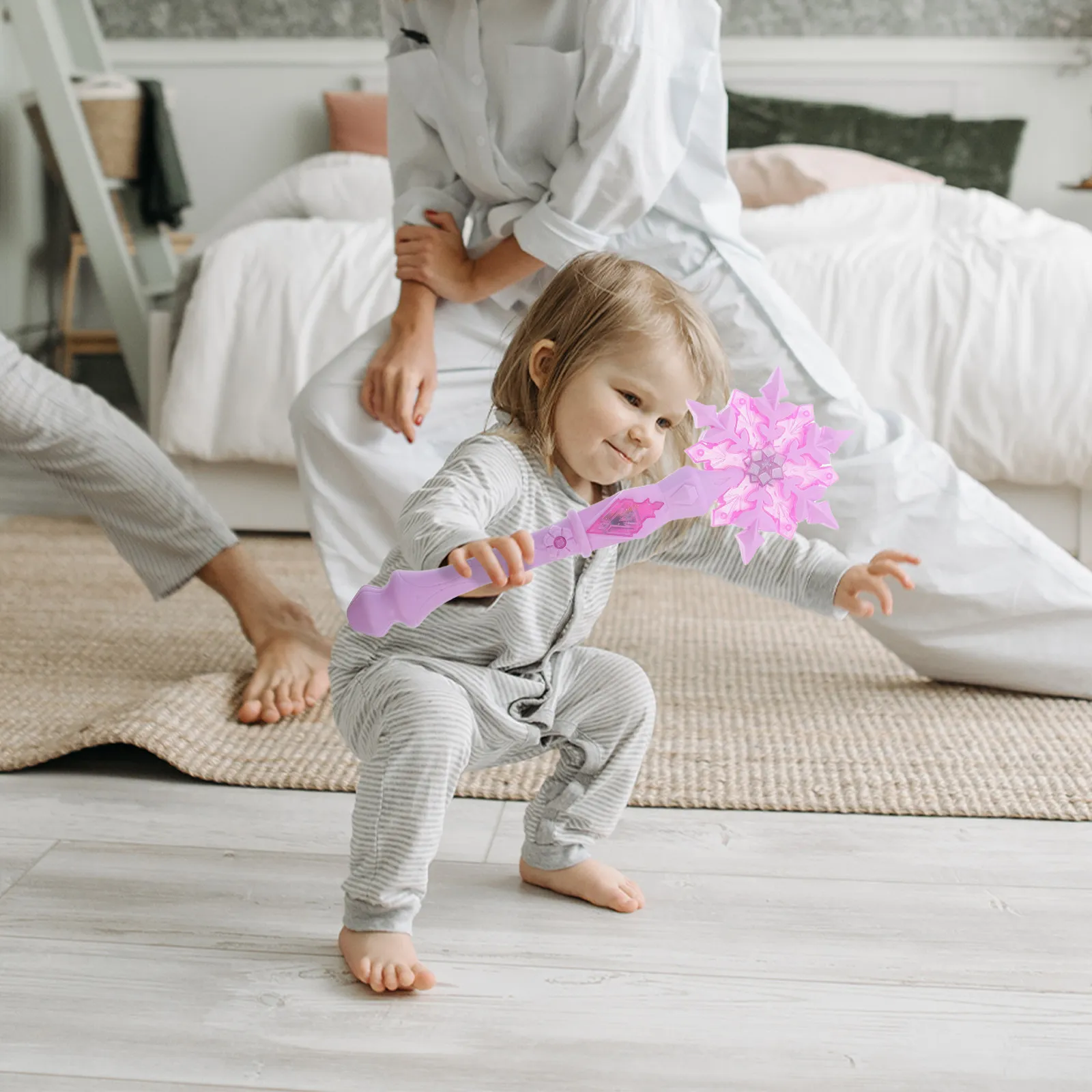 

1Pcs Magical Flashing Wand Glow Stick for Children Safe Easy Grip Light Up Atmosphere Night Party Bar Fun Accessory