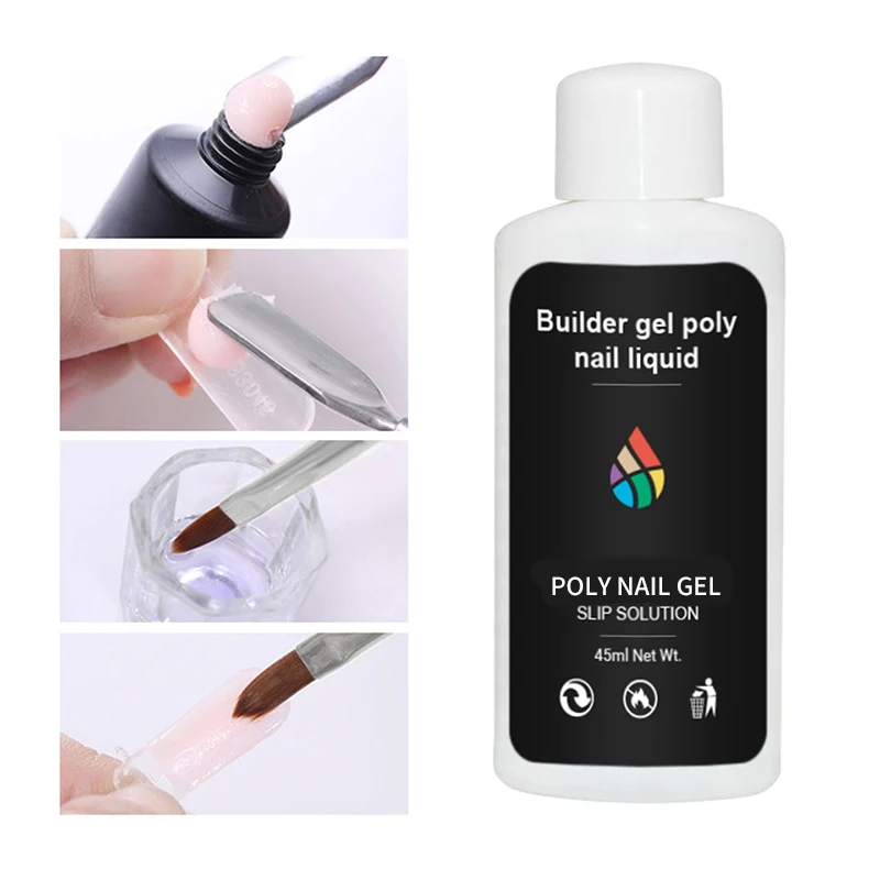 Poly Gel Nail Slip Solution Cleanser Flawless Extensions and Glimmering Clean Nails,For DIY Nails erfect for Home or Salon