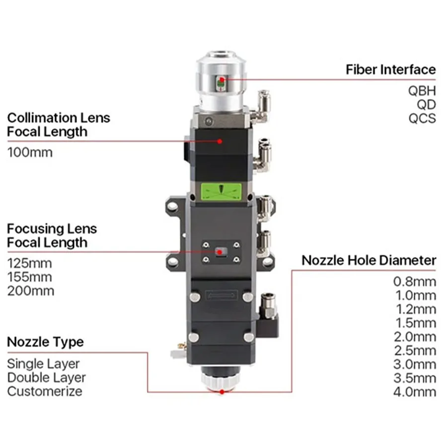 

Raytools BT240S 3KW fiber laser cutting head manual focusing laser cutting machine fiber laser head