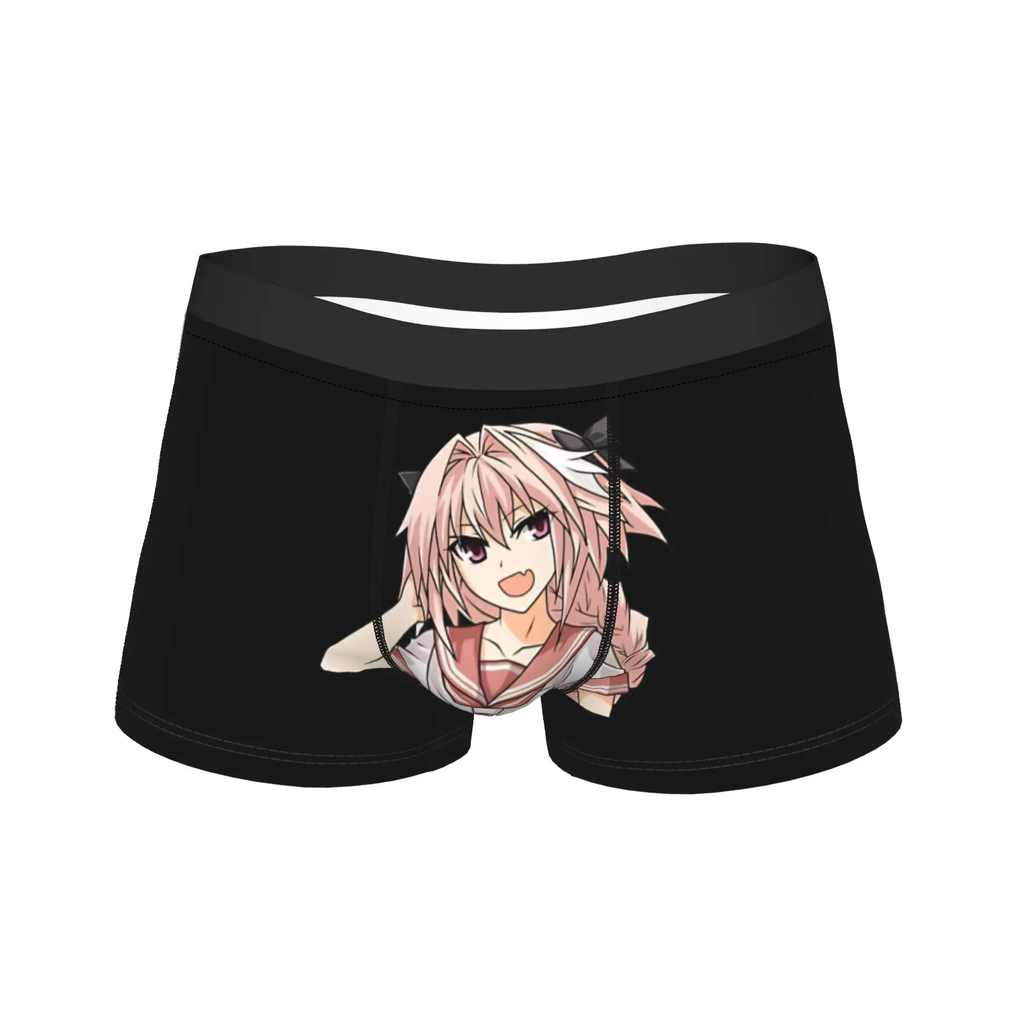 

Fate Astolfo Underwear Men's Panties Customs Comfortable Boxershorts Hot Sale Shorts Briefs Large Size