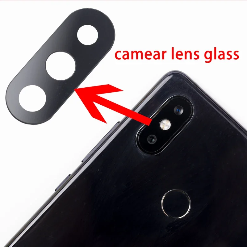 5 sets/lot new brand rear back camera glass lens with sticker replacement parts for Redmi 8 8A Note 8 por Note 8t