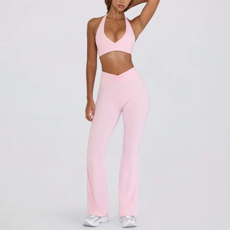 

Женский спортивный костюм, костюм для фитнеса, 2 шт., бесшовные комплекты для йоги, спортивная одежда, спортивный бюстгальтер для тренировок, леггинсы с высокой талией, спортивная одежда, спортивные костюмы