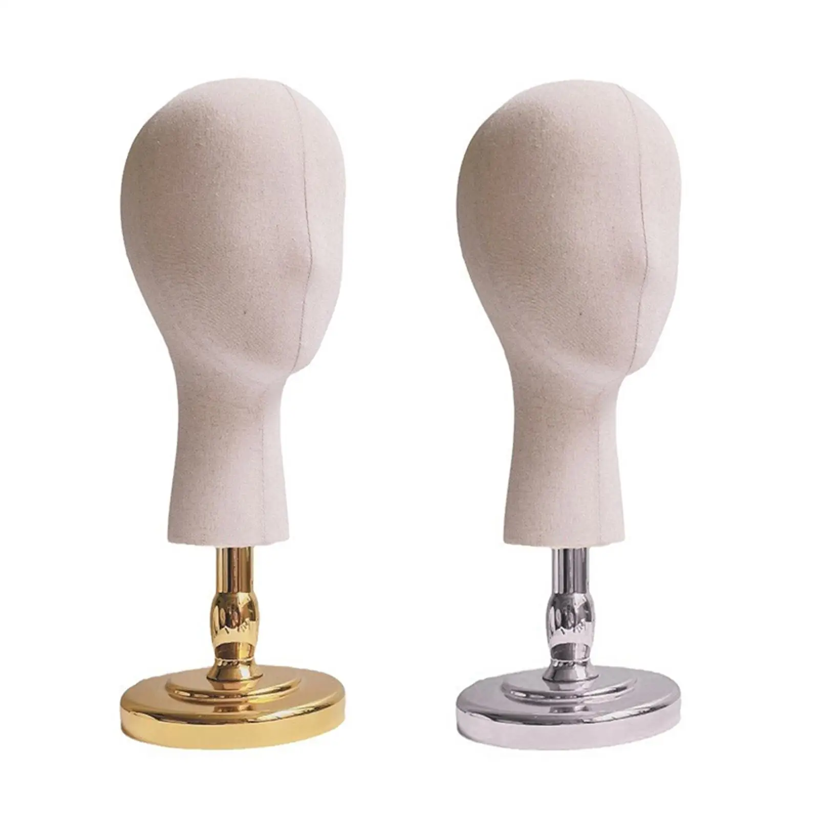 마네킹 헤드 모델 가발 디스플레이 헤드, 홈 데코, 패브릭 헤드 가발 디스플레이 홀더 모자 홀더 헤드드레스 쇼핑몰 미용실용