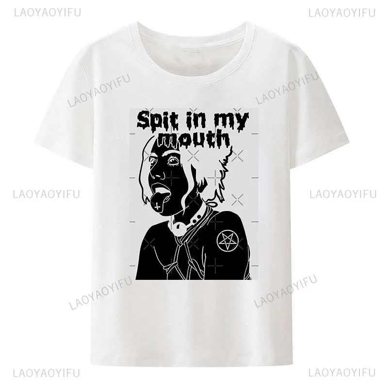 Satanic Demon Devil Cotton Tops Sexy Girl Classic Hail Satan Occult Baphomet Tshirt Men Short Sleeved Leisure Tee Shirt Clothing