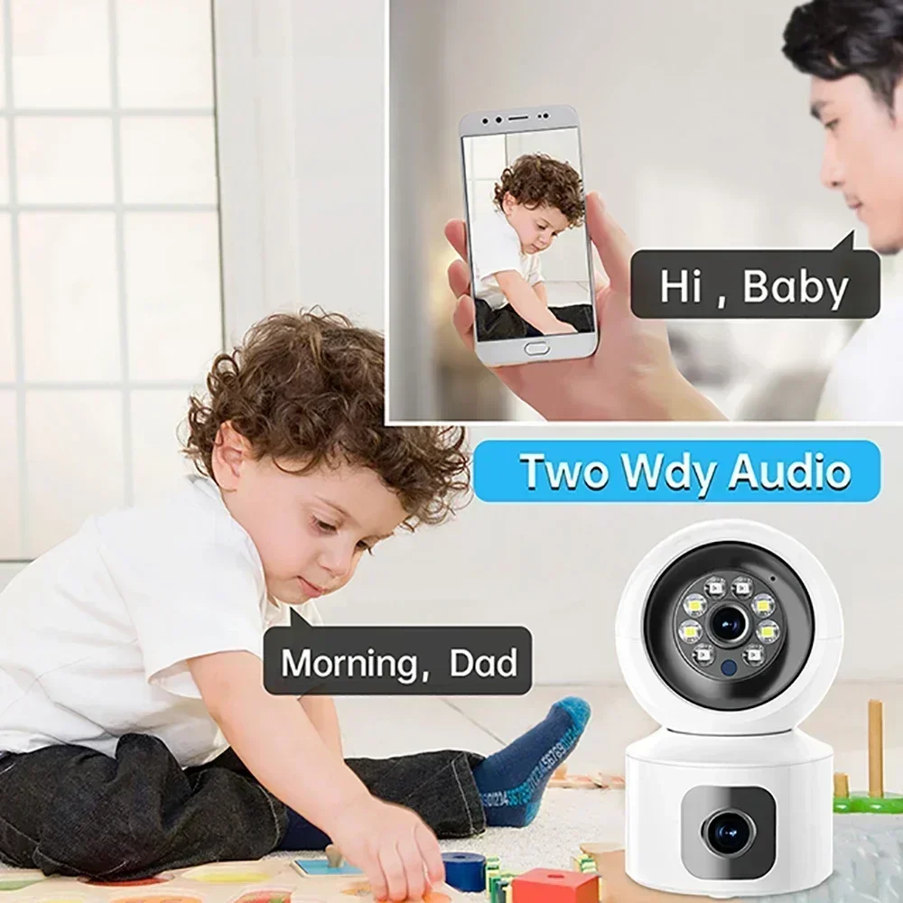 NEW 4MP IP WIFI Camera Indoor P2P Wireless Baby Monitor Home Security Auto Tracking Night Vision IP Surveillance Camera
