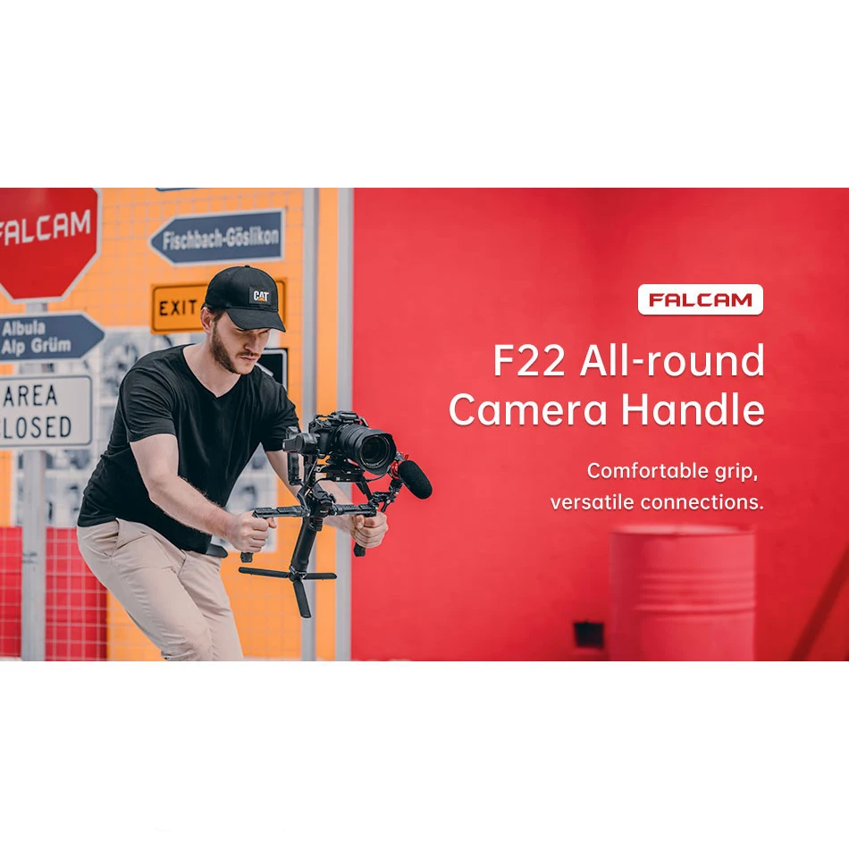 FALCAM F22 Quick Release Hand Grip All-round Camera Handle with 1/4 Threaded Hole ARRl Positioning Hole for Gimbal Stabilizer