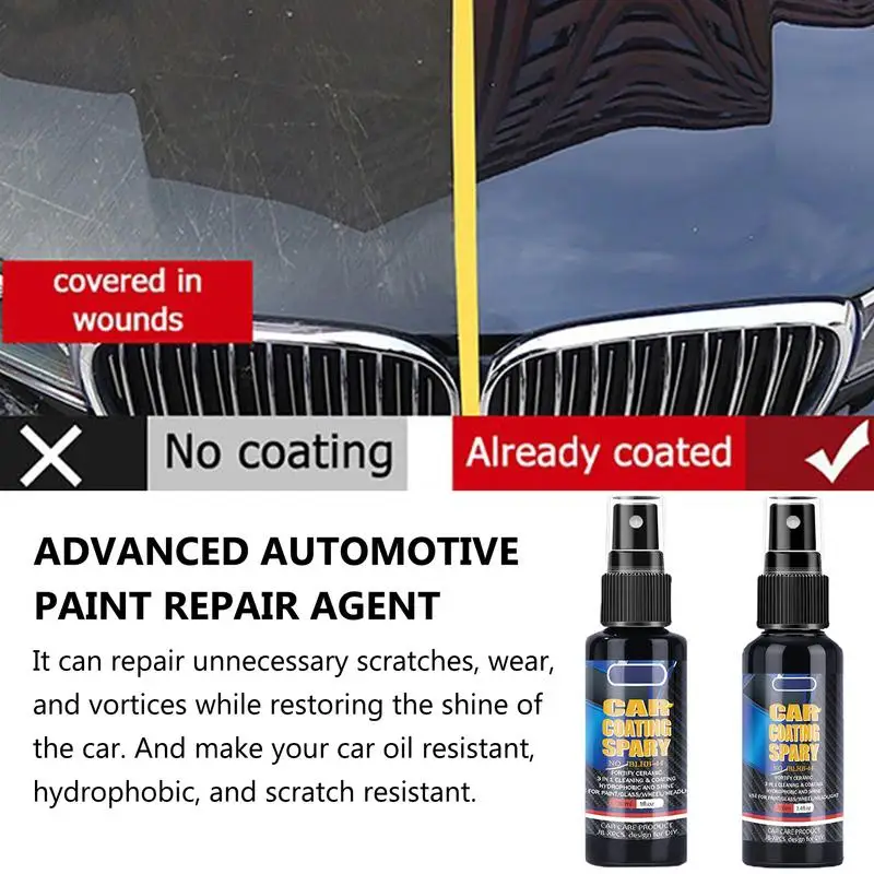 

Ceramic Car Polish Spray Car Scratches Polish Spray Auto Fast-Acting Repair Spray Waterless Wash Car Scratch Remover For Car