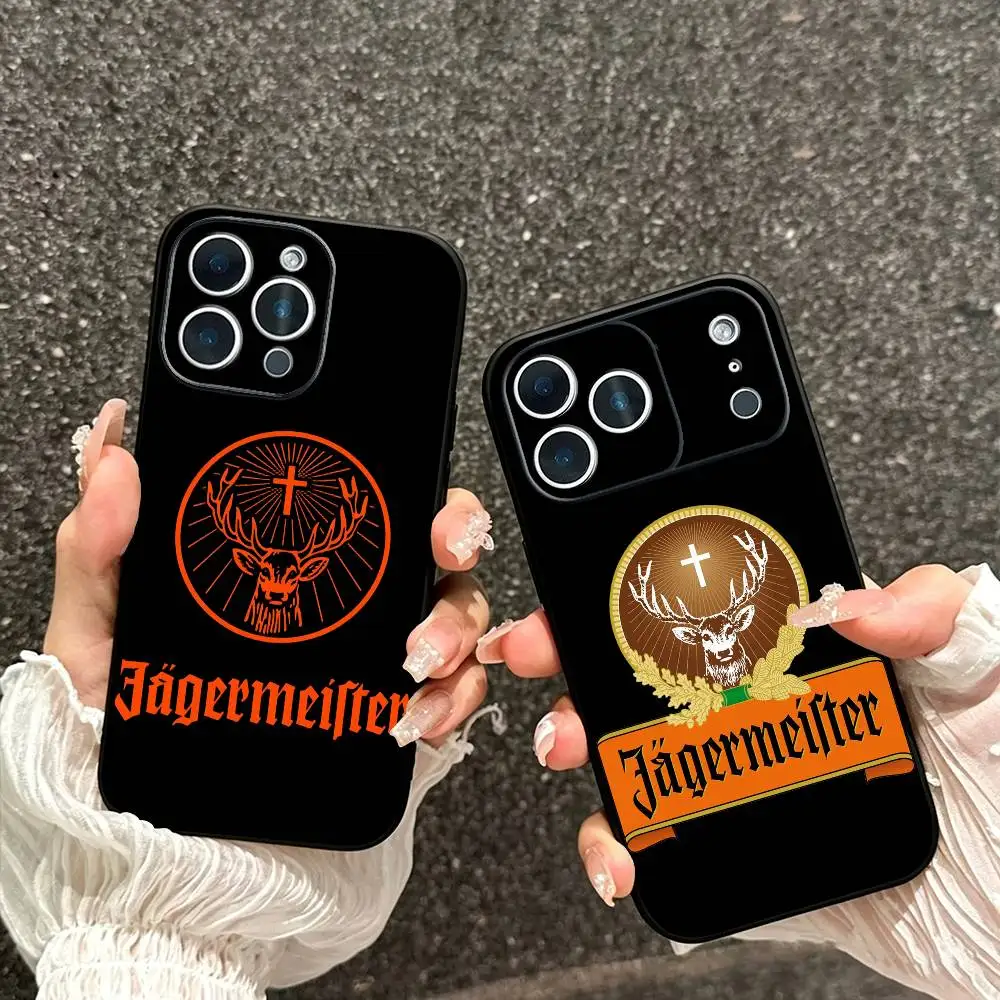 Jagermeister logo   Phone Case For iPhone 17, 16,15,14,13,12,11 Plus,Pro Max, Others Soft Black Cover