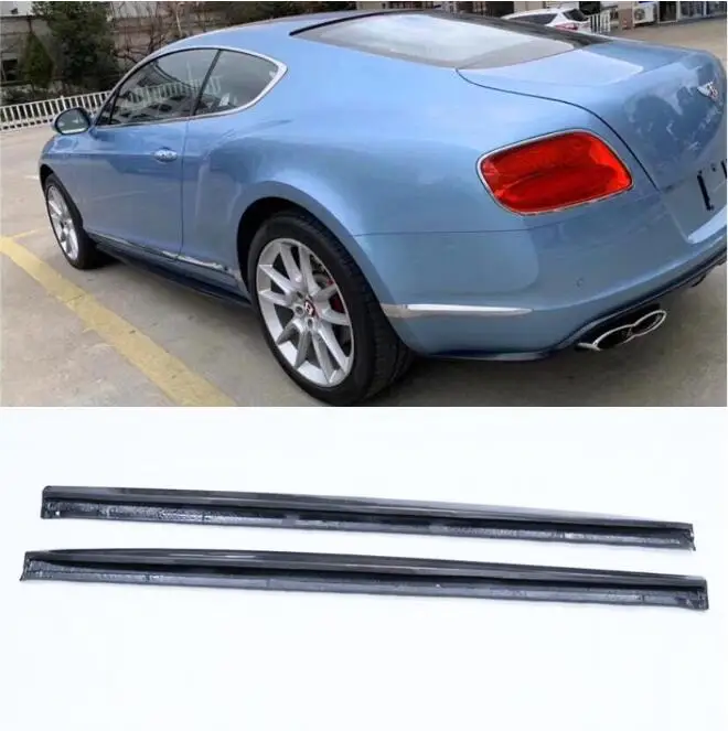 Body Kit For Bentley Continental GT 2012 2013 2014 Real Carbon Fiber Side Skirts Aprons Extension Lip