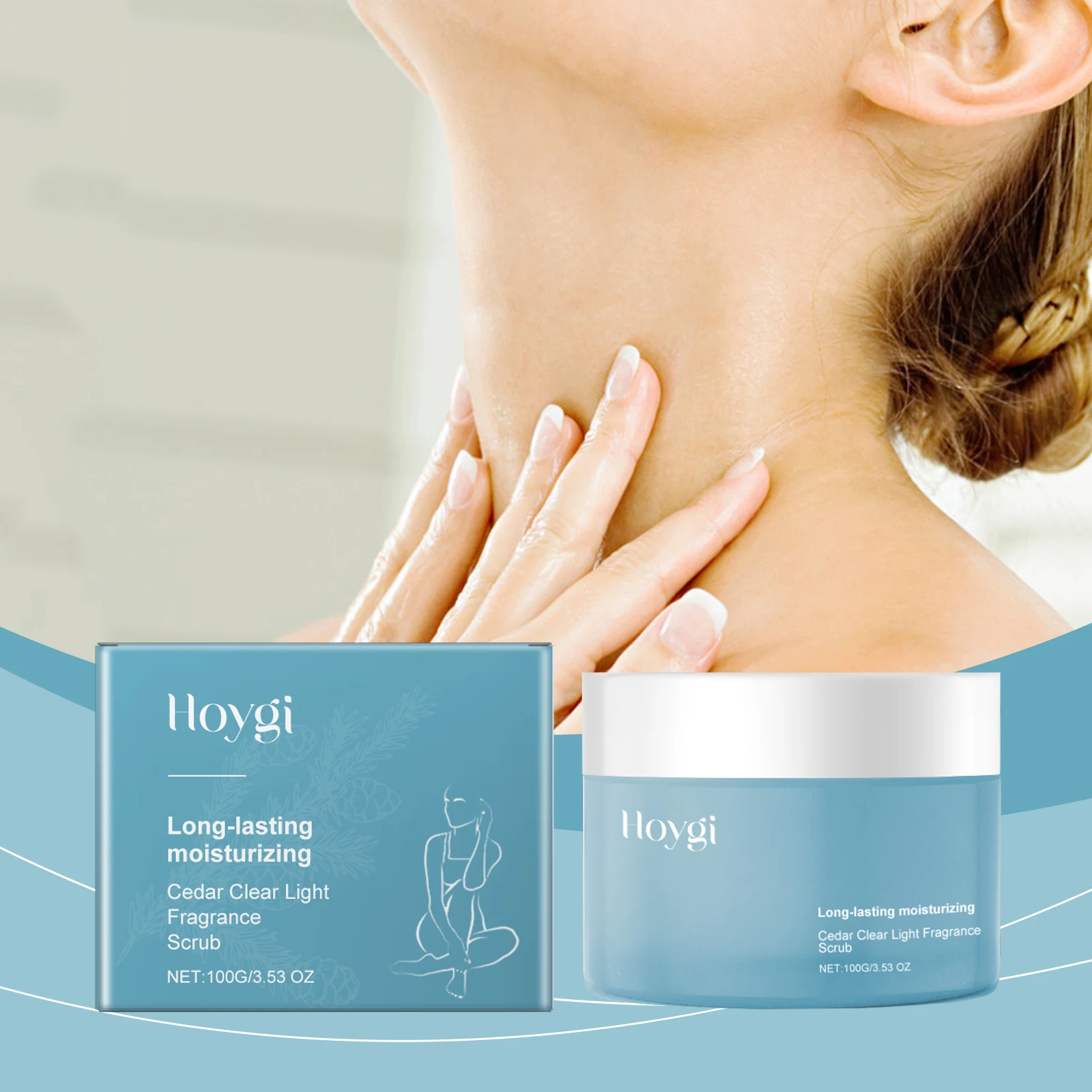 يزيل مقشر الجسم بشكل فعال من السيلوليت ويعزز عملية التمثيل الغذائي وينظف بعمقًا وتقشير البشرة وترطيبها